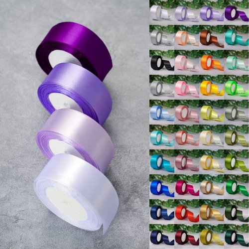 Immagine di Nastro di Raso in Tonalità Salvia e Oro – Perfetto per Decorazioni e Regali