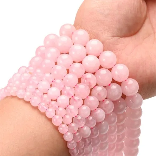 Roze kwarts kralen