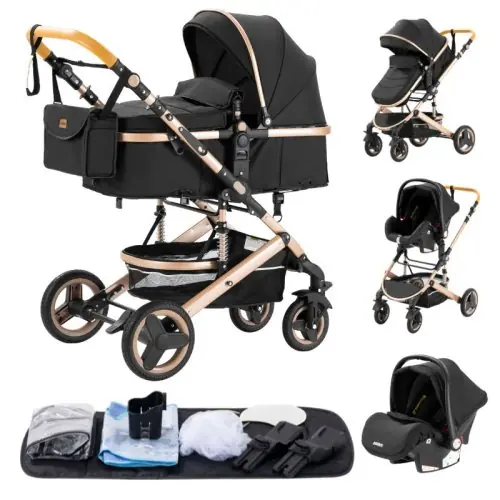 Image de Poussette 3 en 1 Ultra-Légère pour Bébé