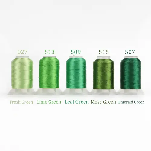 5 verde colores