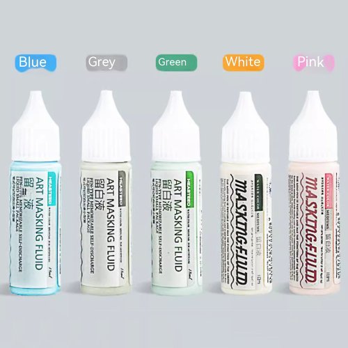 Immagine di Pigmento Fluido da 18ml per Mascheratura Artistica - Copertura Perfetta per Vernice Liquida, Acquerello e Pittura a Colla Vuota