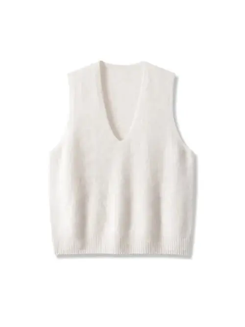 Image de Pulls Femme en Laine Polaire Col V - Élégant & Chaud