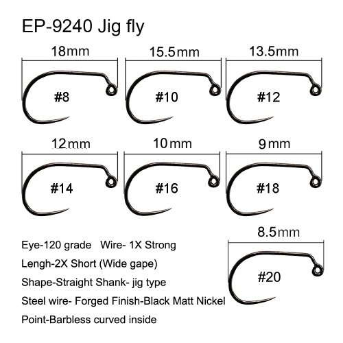 Jig mosca gancho 9240