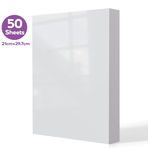 Image of Premium Double-Sided Glossy Photo Paper – 50 Sheets, 120-300gsm, High-Definition Inkjet Printing for Stunning Photos & Professional Projects