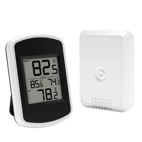 Image de Thermomètre Numérique Sans Fil - Écran LCD Large & Mise à Jour Automatique