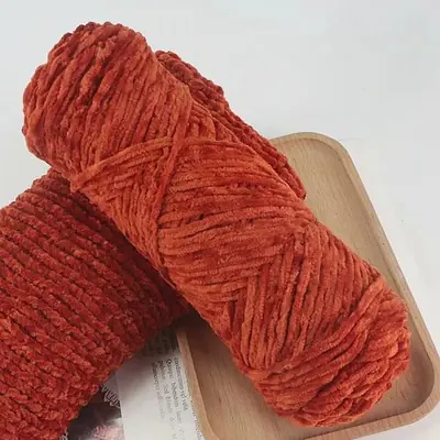 Image de Écharpe, Manteau & Chapeau Bébé en Laine Chenille - Tricoté Main