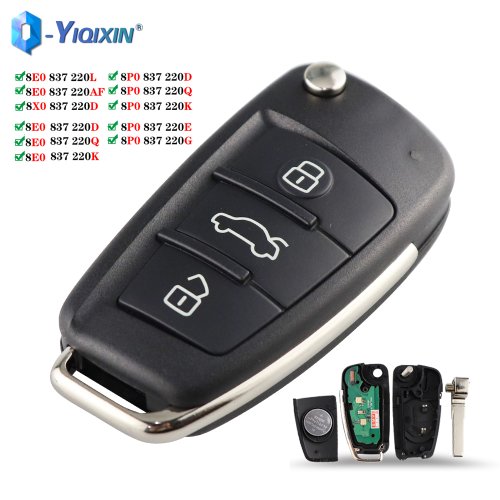 Image de Clé Voiture Sans Logo Compatible Audi - 433MHz