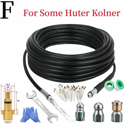 Image de Kit Nettoyage Tuyaux 40m - Haute Pression pour Égouts et Drains