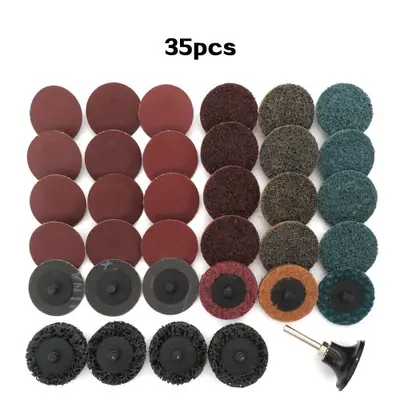 Image de Kit Disques Abrasifs 35-46-52 Pièces avec Support Rapide