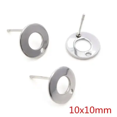 Image de Boucles d'oreilles Géométriques Acier Inoxydable 316L - Kit DIY
