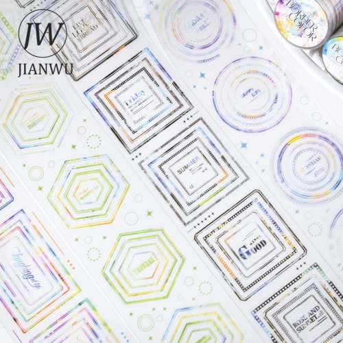 Afbeelding van Vintage Geometrische Tape - Creatieve Decoratie voor Jouw Journal
