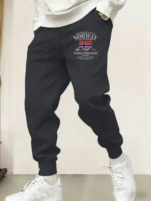 Image de Pantalon de Survêtement Multicolore Imprimé Fjords & Montagnes