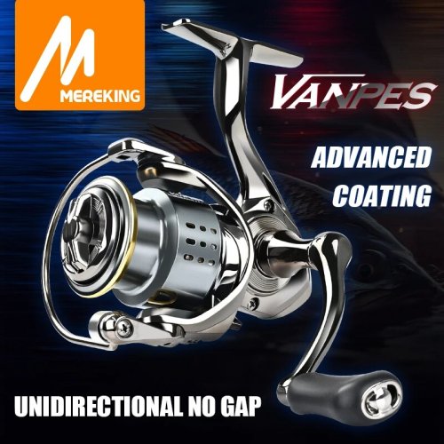 Bild von Meredith Vanpes Serie Rostfrei und Glatt Lager 5.0.1 Angelrollen-Schleppsystem mit 8 kg Maximalzugkraft – Hochleistungs-Spinnrad für Angler