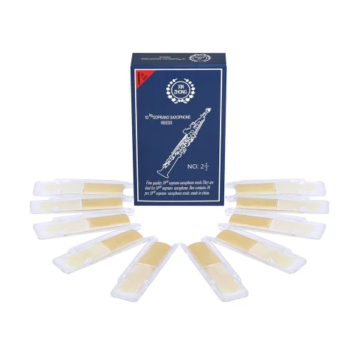 Bild von 10 Stück Klarinetten rohr Holzbläser Zubehör & Teile Blue Box Sopran/Alt/Tenor b Flachs axophon Schilf