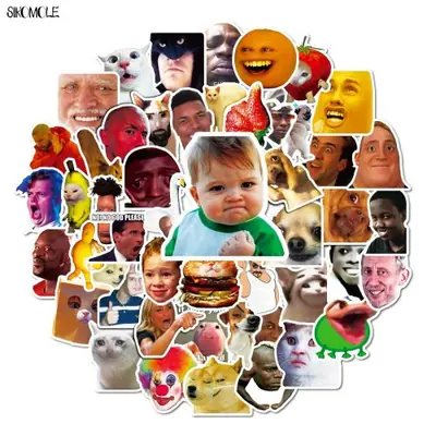 Image de Stickers Mèmes Mignons - Pack de 10, 30 ou 50 Pièces