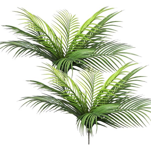 Immagine di Ramo di Palma Artificiale con 9 Foglie Verdi da 20,47 Pollici – Piante Tropicali Artificiali per Decorazione Interna ed Esterna, Ideale per Giardino, Ufficio, Feste e Carnevale