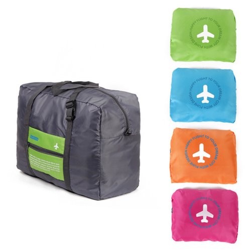 Bild von Wasserdichte Reisetasche aus Nylon – Große Kapazität, Faltbar, Ideal für Herren und Damen mit Anzugfach & Packwürfeln Set