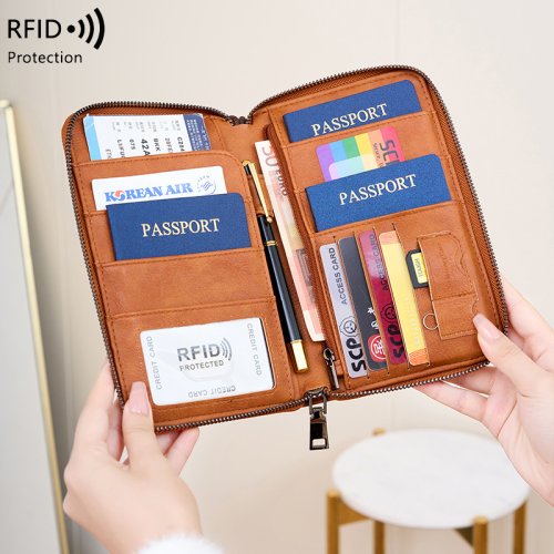 Imagen de Cartera de Viaje Multifuncional para Pasaporte y Tarjetas
