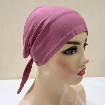 Image de Foulard Sous Hijab Élastique - Cravate Dos Turban Coton Uni
