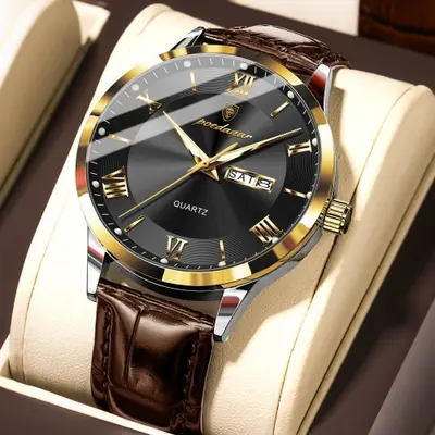 Image de Montre Homme Sport Militaire Luxe en Cuir