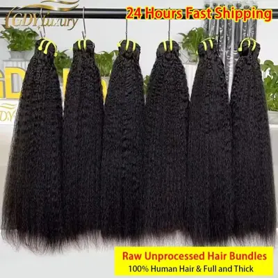 Image de Extensions cheveux raides naturels 100% humains, tissage vietnamien épais 1b