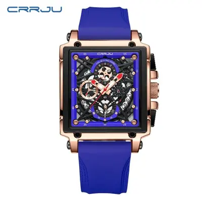 Image de Montre Homme Sport Chronographe Silicone - Style Militaire