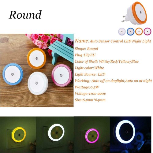 Immagine di Luce Notturna Mini Carino Stelle Lampada 220V 110V Bambini Camera da letto Sensore Automatico Decora...