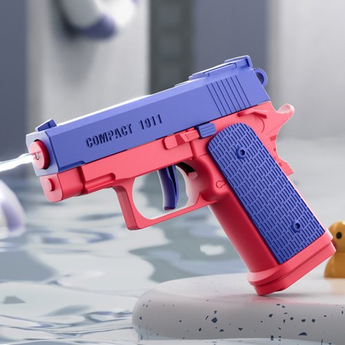Afbeelding van Kinderen Mechanisch Continu Afvuren Waterpistool Speelgoed Hogedruk Mini Pistool Waterpistolen voor Baby Fun Zomer Outdoor Strand Zwembad Speelgoed