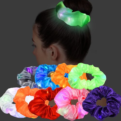 Immagine di Scrunchie LED Luminosi per Capelli - Fascia da Sposa con Luci