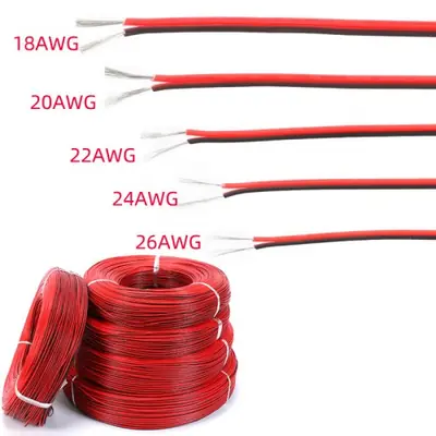 Câble LED 2 Broches - Cuivre Étamé AWG 18-26