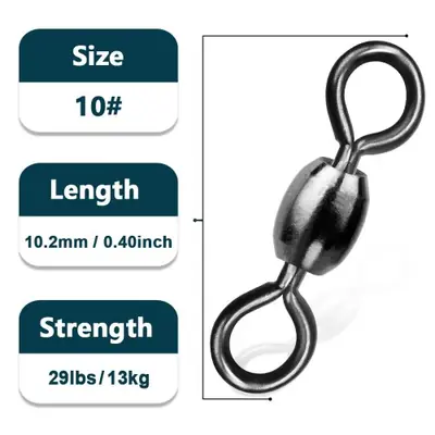 Image de Connecteurs de Pêche Pivotants - Lot de 50 à 200 Pièces