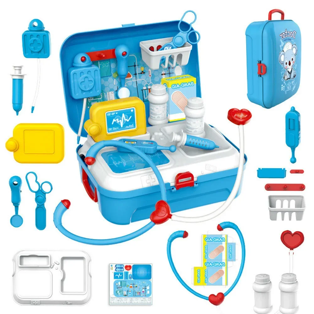Bild von 17 stücke Kinder Pretend Arzt Set Tragbare Rucksack Medizinische Kit Arzt Spielzeug Klassische Rolle Spielen Spiel Spielzeug für Kinder Geschenke