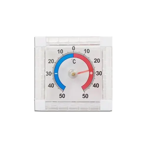 Image de Thermomètre Analogique Extérieur Mini Carré -50 à +50°C