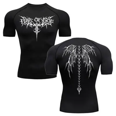 Image de T-Shirt de Compression Homme - Séchage Rapide & Protection Cutanée