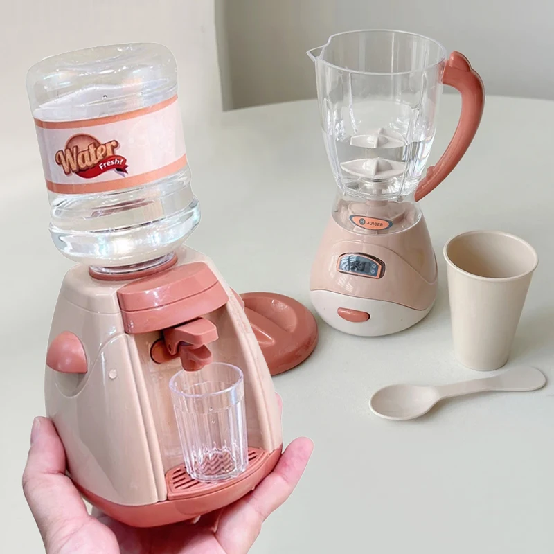 Imagen de Mini electrodomésticos, juguetes de cocina, juego de simulación con cafetera, dispensador de agua y tostadora para niños y niñas, regalos