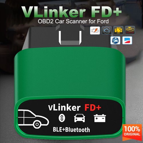 Imagen de 2025 Vgate vLinker FD + escáner de diagnóstico de coche ELM327 FORScan para Ford wifi Bluetooth OBD2 herramienta de diagnóstico de coche para IOS Android