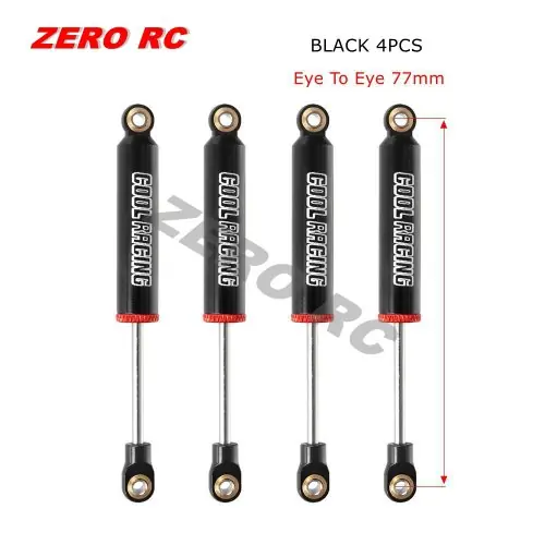 77mm noir 4PCS