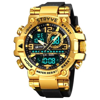 Image de Montre Homme Étanche avec Bracelet en Silicone - Style Moderne & Fonctionnel