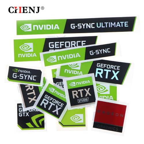 Zdjęcie Naklejki NVIDIA GeForce GTX – stylowe dekoracje dla Twojego sprzętu!