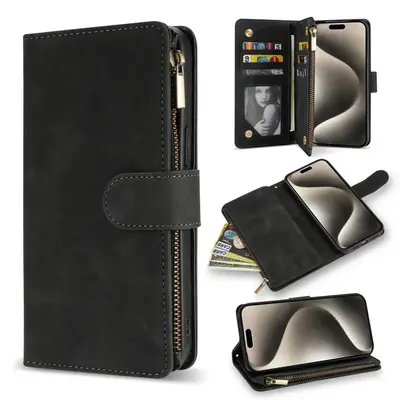 Image de Étui Portefeuille Cuir Magnétique pour iPhone
